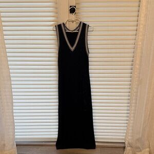 French Connection Black and White Maxi Dress